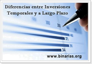 diferencias inversiones temporales y a largo plazo